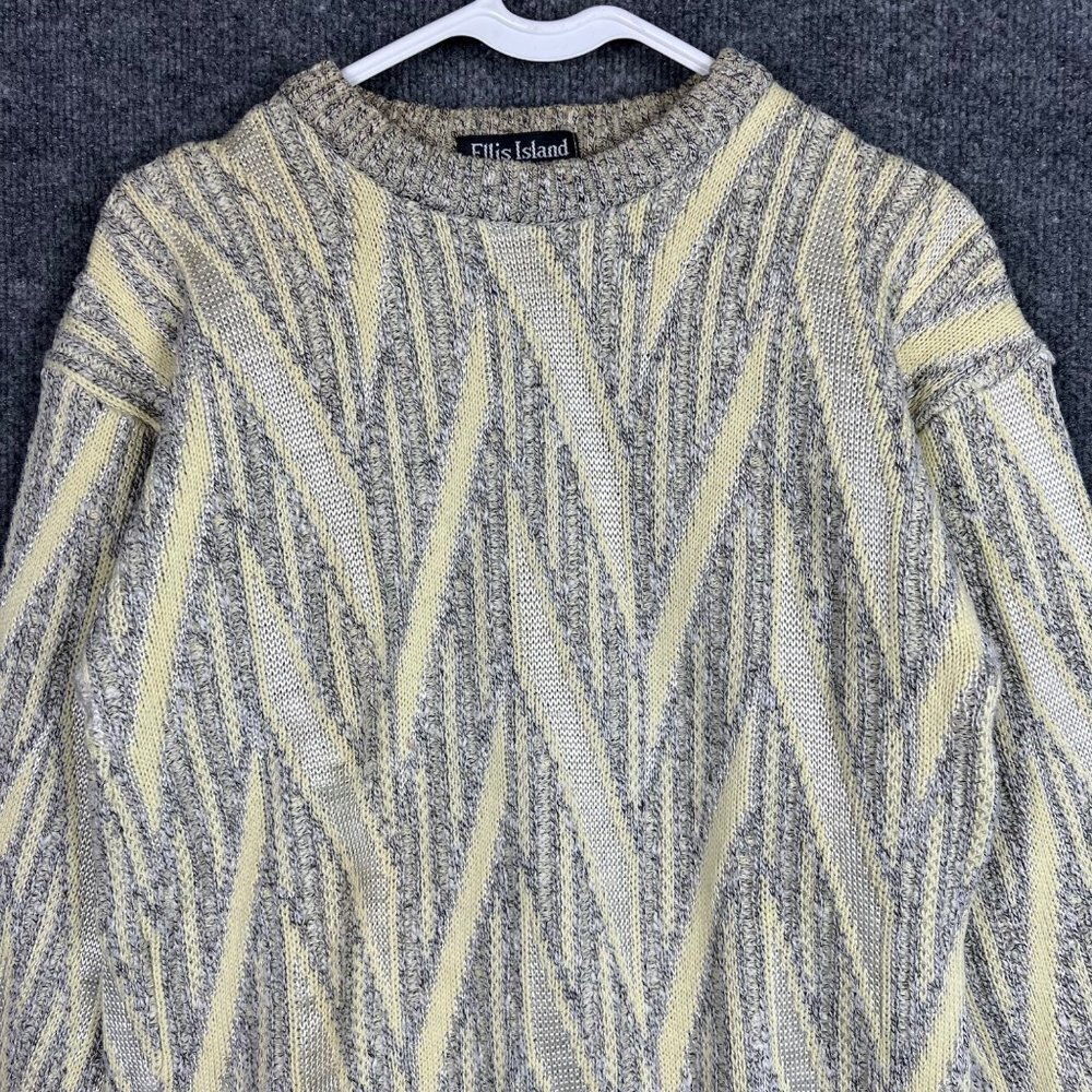 Women's Cream and Gray Sweater - Picture 3 of 9